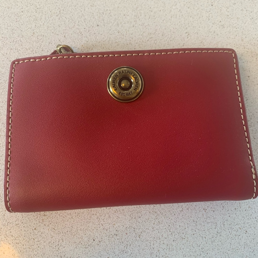 Red wallet by Ralph Lauren